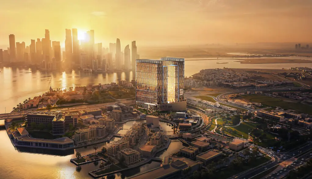 Binghatti Spectre aerial view towards Downtown Dubai
