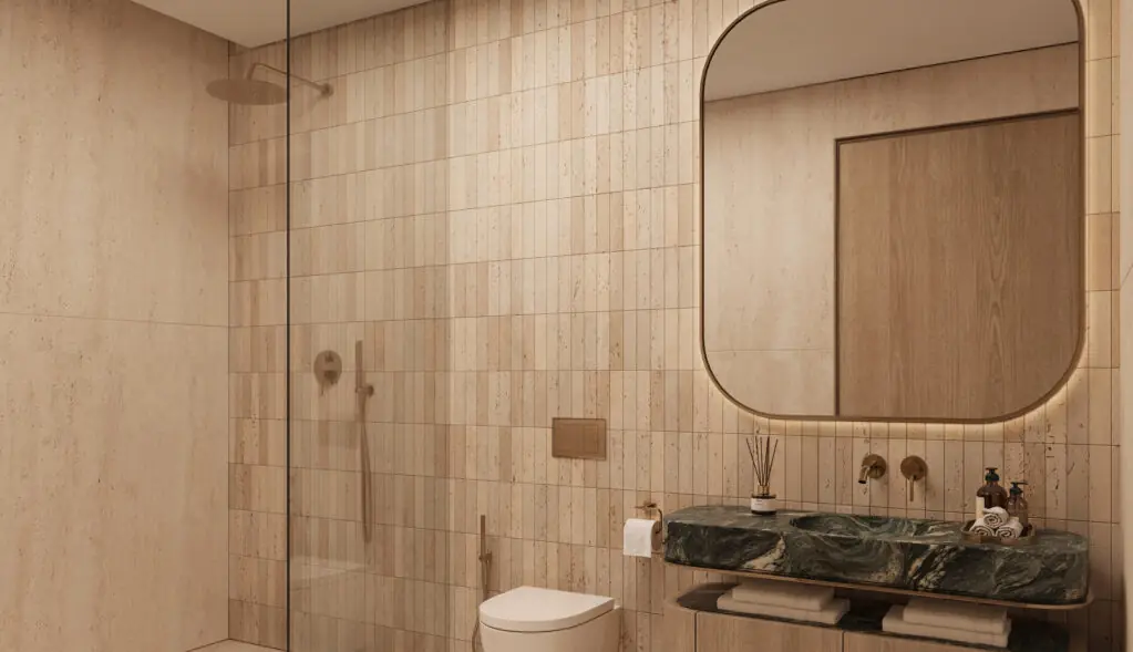 Binghatti Spectre apartment bathroom interior