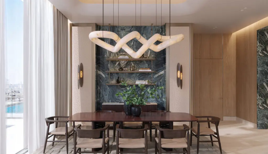 فضای غذاخوری آپارتمان بینگاتی اسپکتر