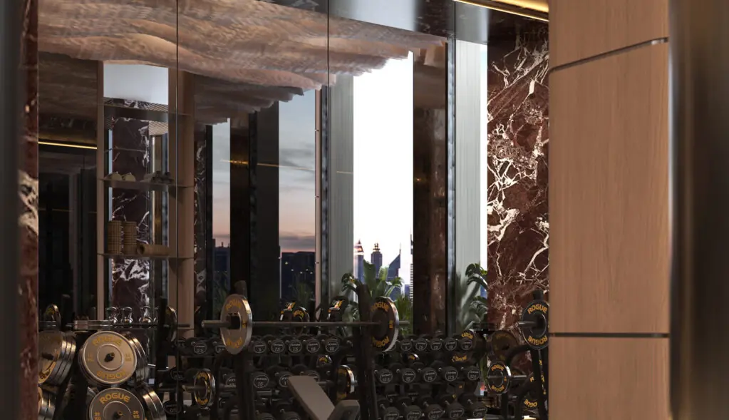 Binghatti Spectre gym exercise zone