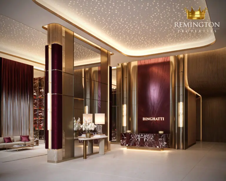 Binghatti Spectre residential lobby entrance