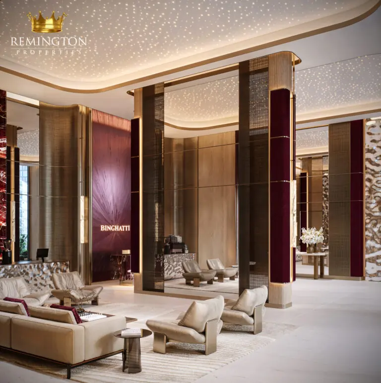 Binghatti Spectre lobby lounge