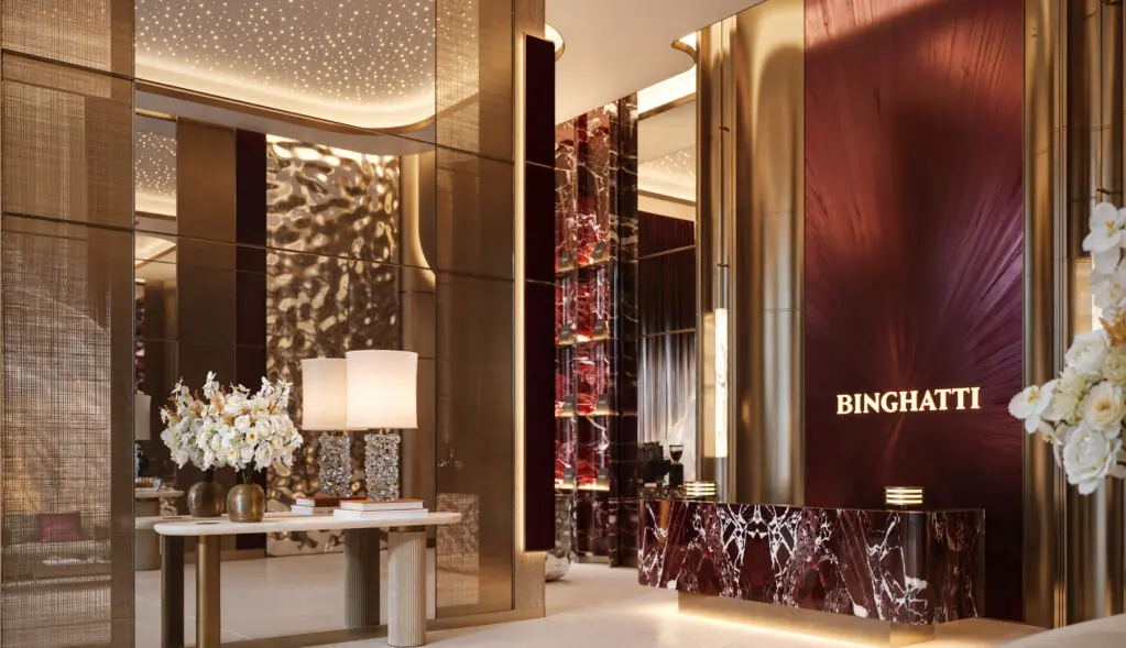 Binghatti Spectre lobby seating area