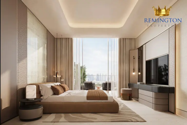 اتاق خواب اصلی بینگاتی اسپکتر با پنجره رو به شهر