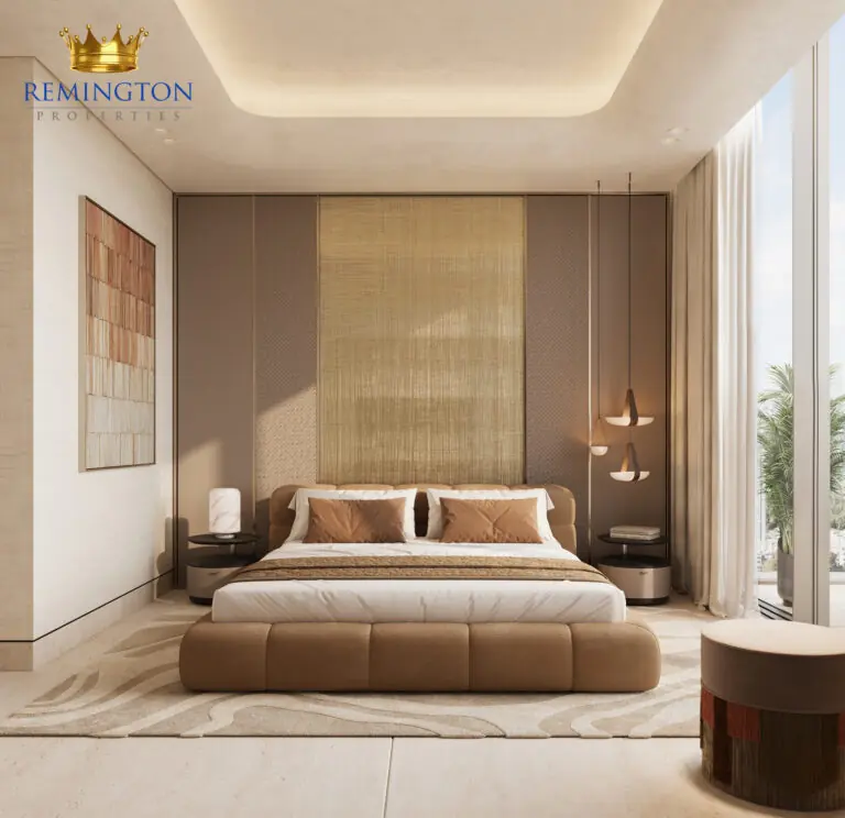 Binghatti Spectre primary bedroom front view