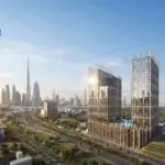 Binghatti Spectre twin towers at the Al Jaddaf Waterfront