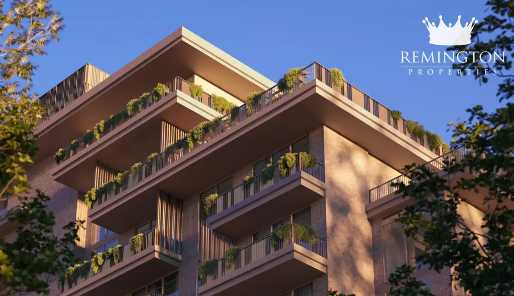Arancia Yards 2 residential buildings set within landscaped gardens