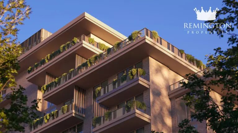 Arancia Yards 2 residential buildings set within landscaped gardens