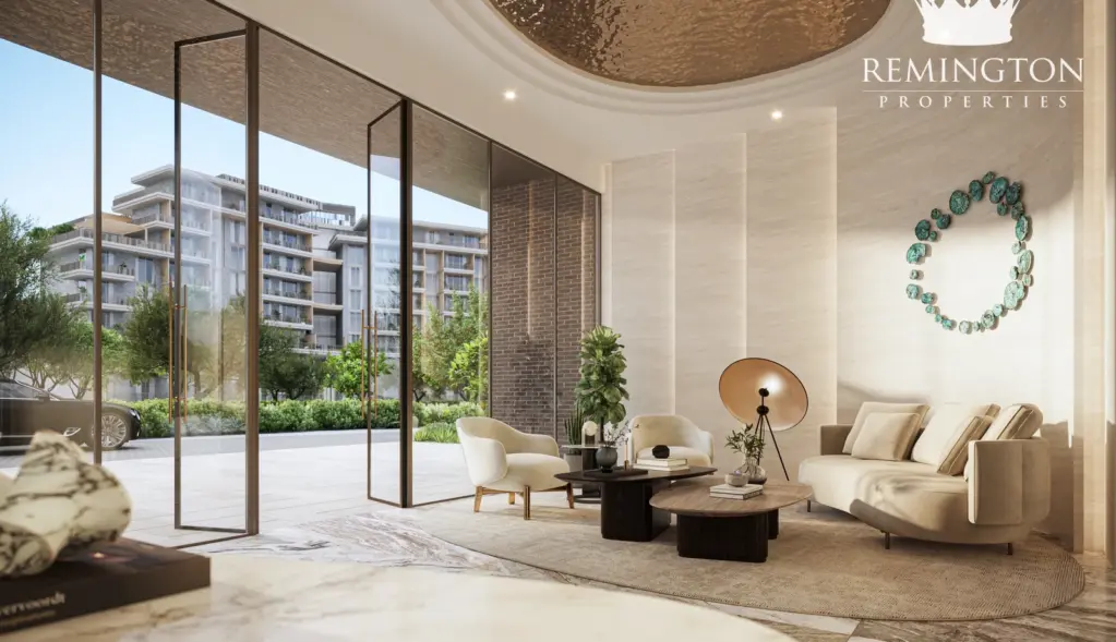 Residential lobby at Arancia Yards 2