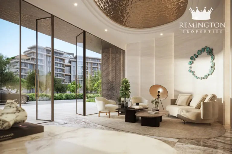 Residential lobby at Arancia Yards 2