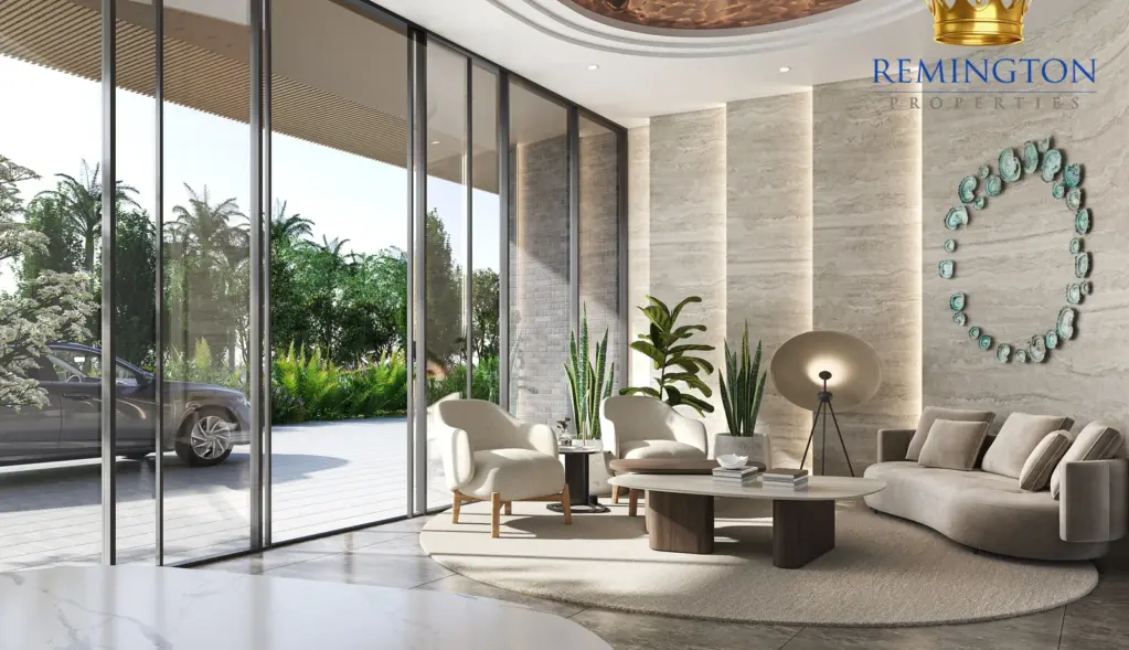 Arrival lobby at Arancia Yards 2