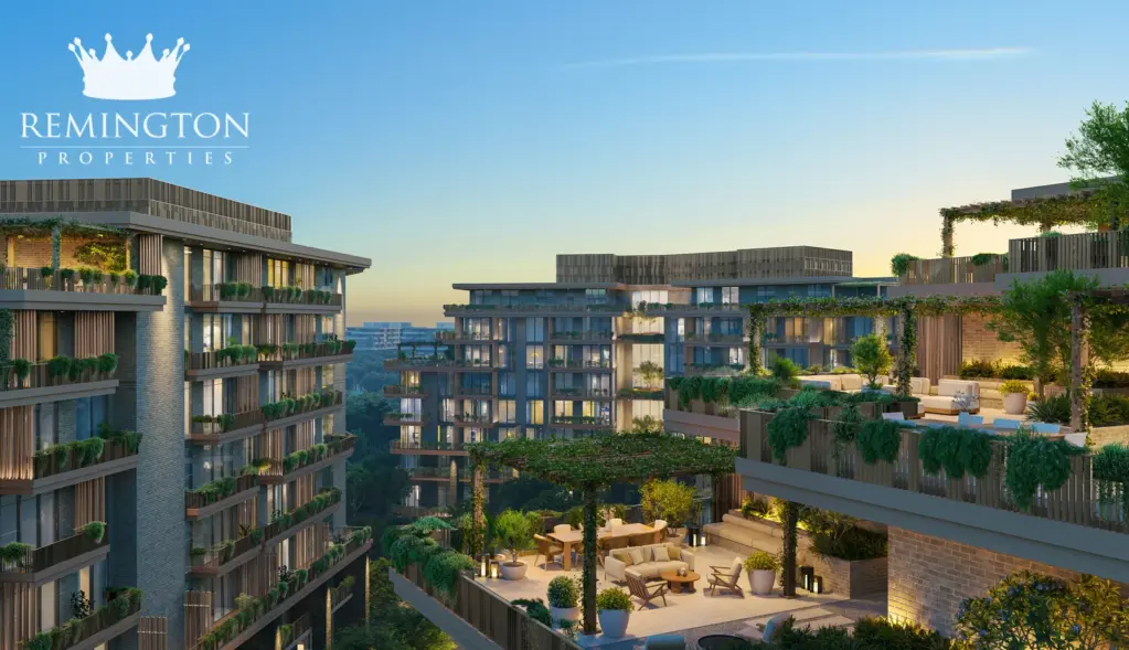 Arancia Yards 2 rooftop terrace with landscaped lounge seating