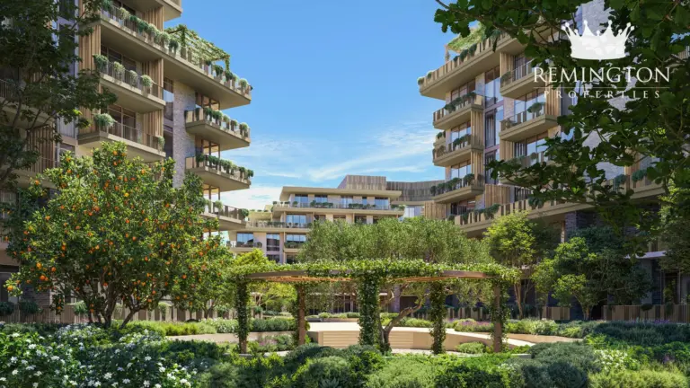Central sunken garden at Arancia Yards 2