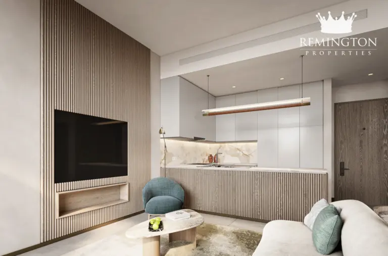 Living room in a three-bedroom residence at Arancia Yards 2