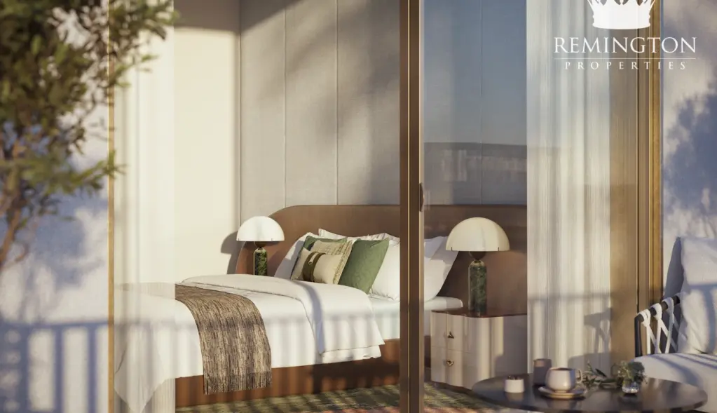 Master bedroom suite in a three-bedroom residence at Arancia Yards 2