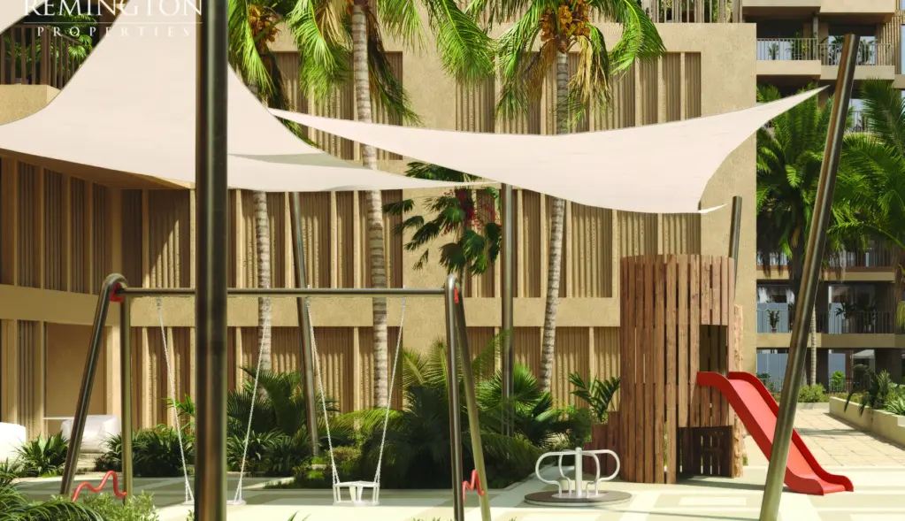 Outdoor children's playground at Arisha Terraces