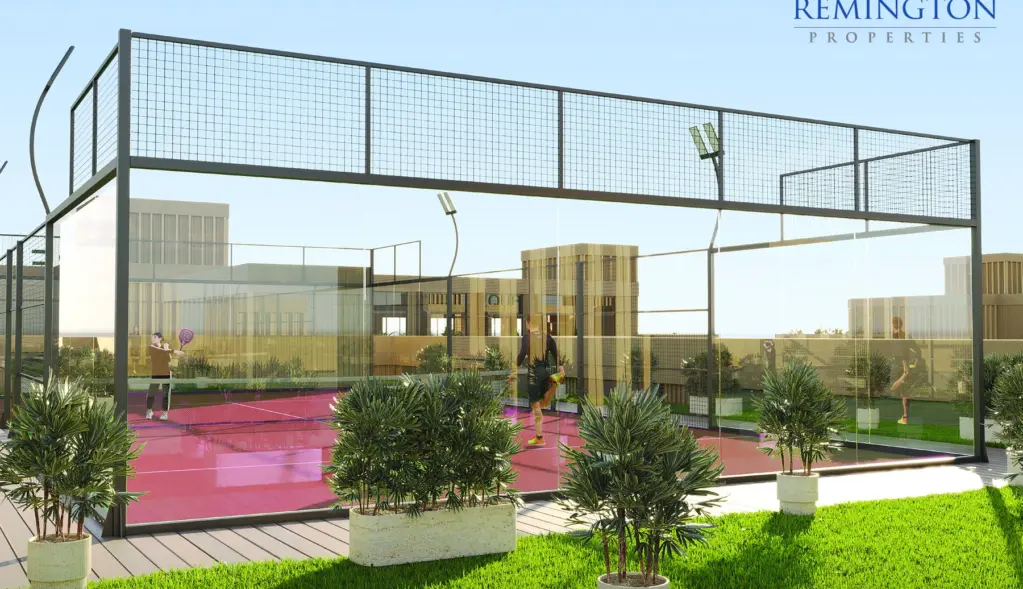 Outdoor padel court