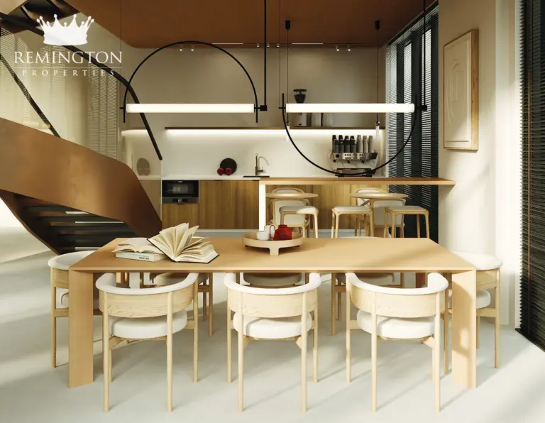Shared kitchen and dining space at the community centre