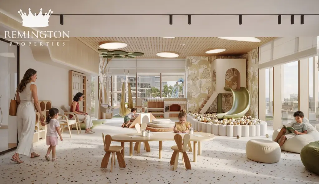 Indoor children's playroom at Avenue Park Towers 2