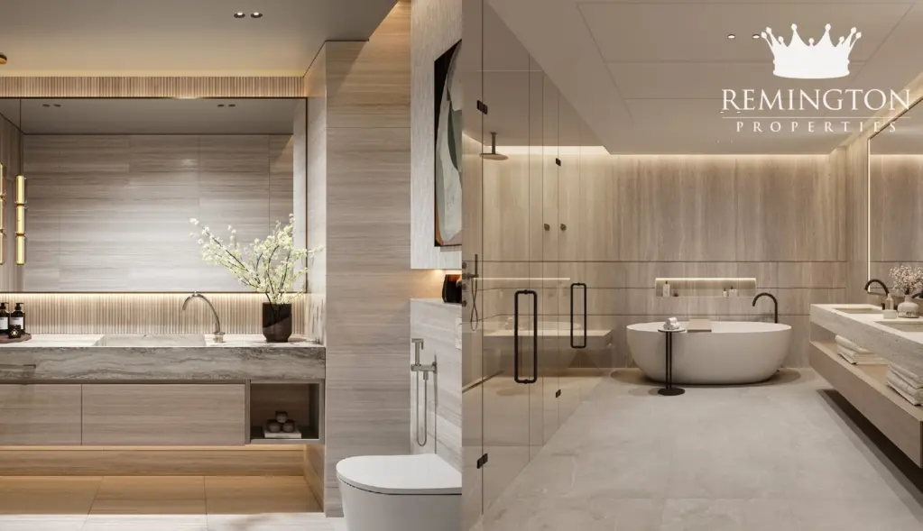 Premium bathroom in an Avenue Park Towers 2 duplex