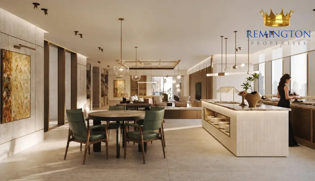 Shared multifunctional lounge and social space