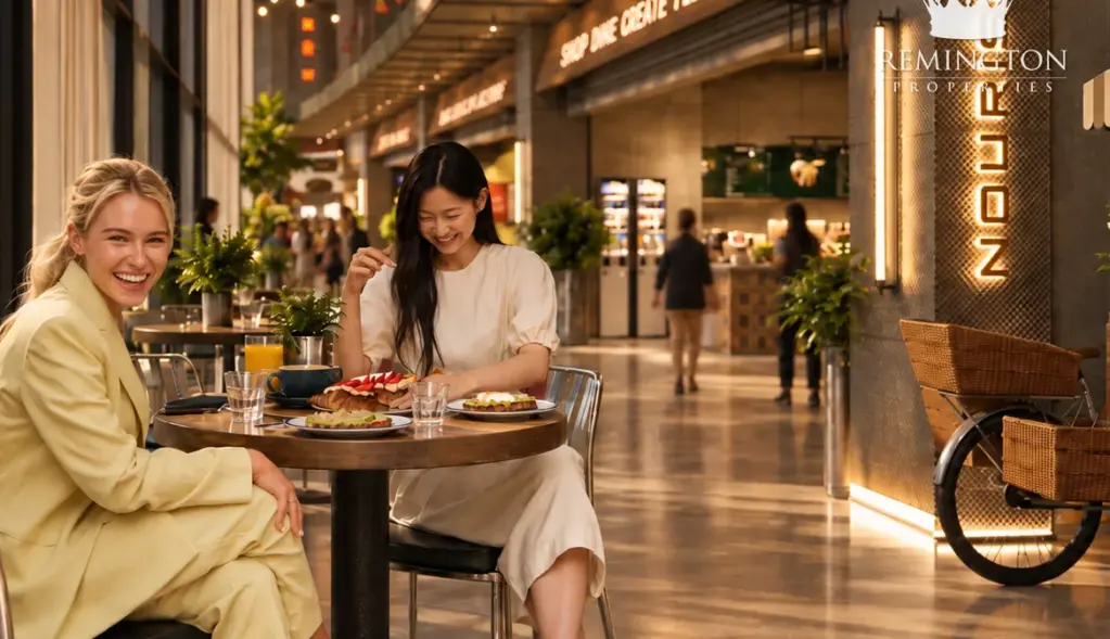 Concept image of people dining together