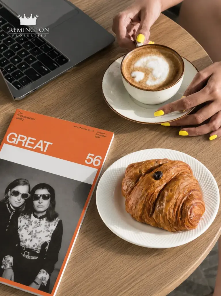Concept image of coffee and pastry