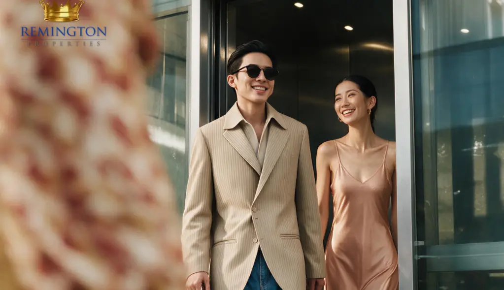 Concept image of a couple in a retail setting