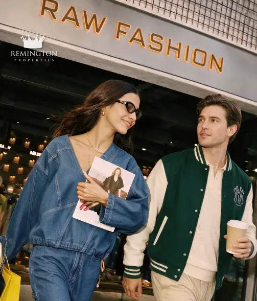 Concept image of a couple outside RAW Fashion