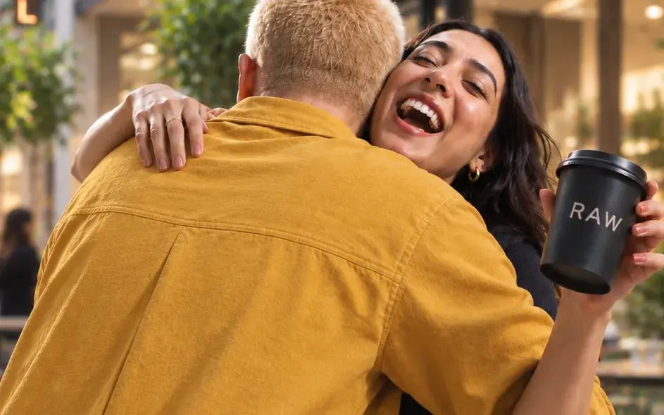 Concept image of friends sharing a conversation