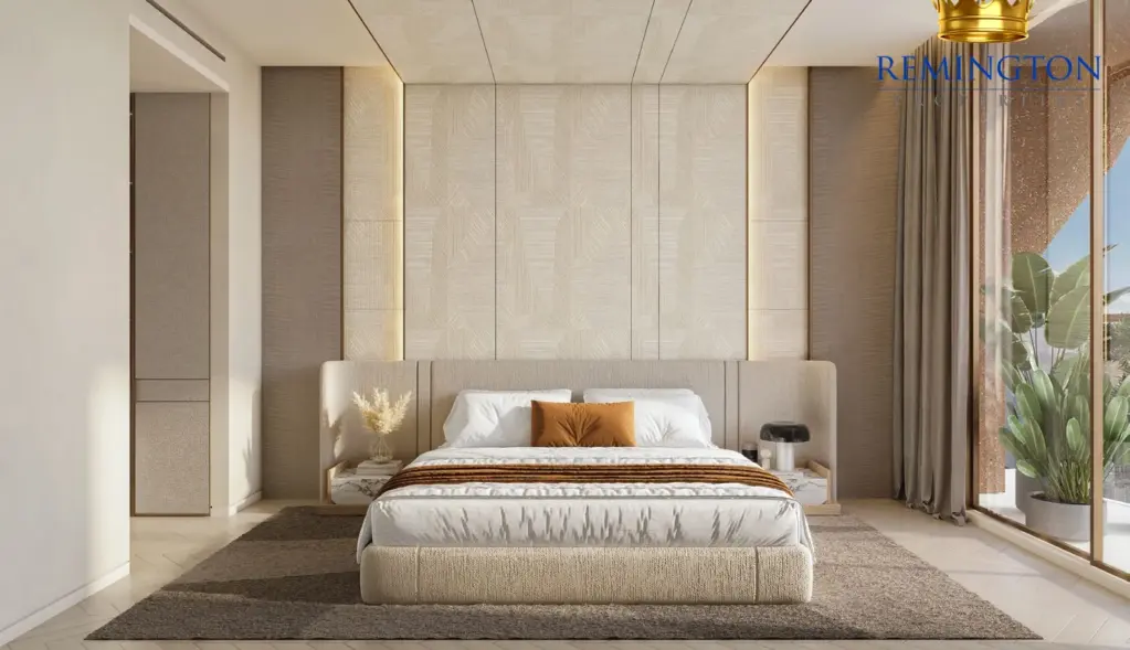 Jura Terraces bedroom with neutral finishes