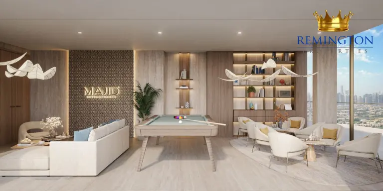 Jura Terraces residents clubhouse with billiards and seating
