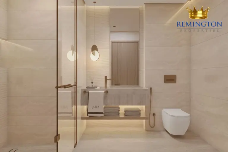 Bathroom design for a Jura Terraces one-bedroom apartment