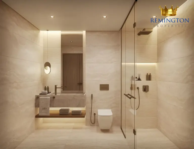 Bathroom design for a Jura Terraces studio apartment