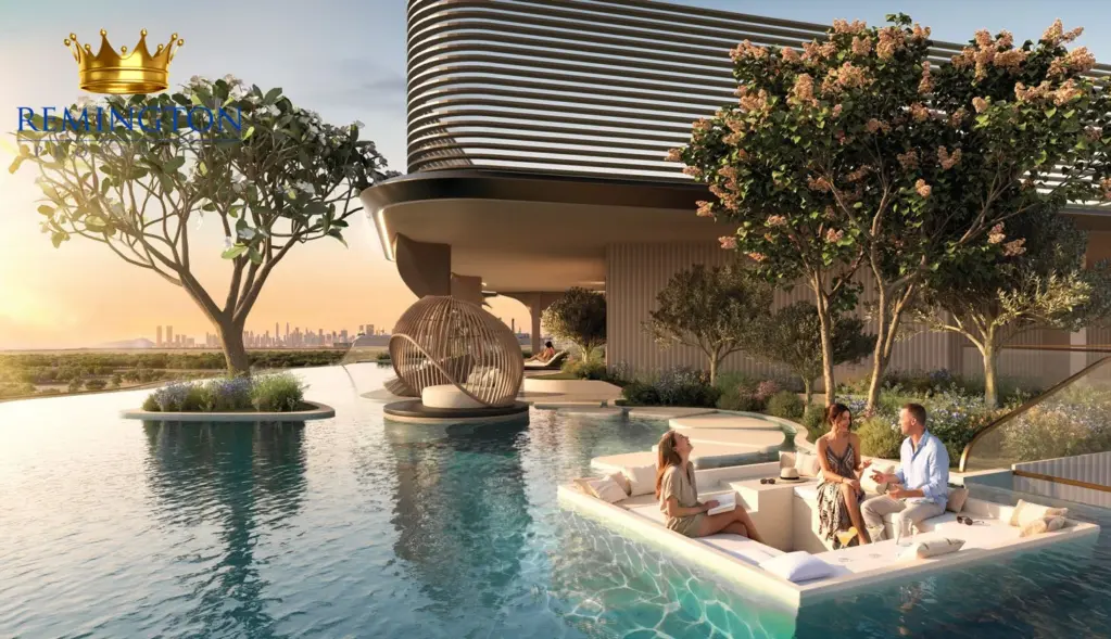 نشیمن فرورفته کنار استخر روی بام جورا تراسز
