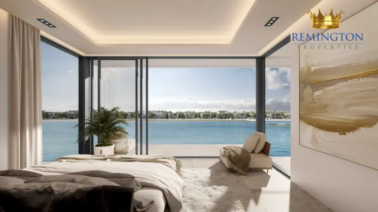 Bedroom interior at Beach Collection - Bluejay Villa R, Palm Jebel Ali Frond F