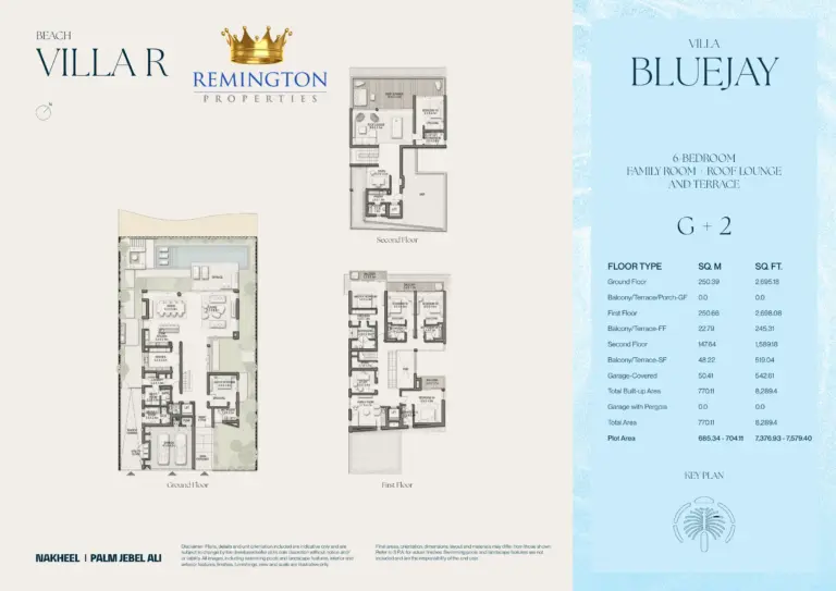 Beach Collection Bluejay Villa R floor plan