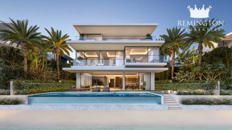 Sea view exterior at Beach Collection - Bluejay Villa R, Palm Jebel Ali Frond F