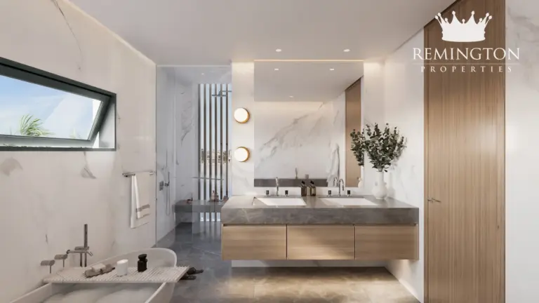 Bathroom interior at Beach Collection - Cyan Sky Villa I, Palm Jebel Ali Frond F