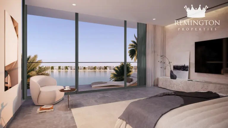 Bedroom interior at Beach Collection - Cyan Sky Villa I, Palm Jebel Ali Frond F