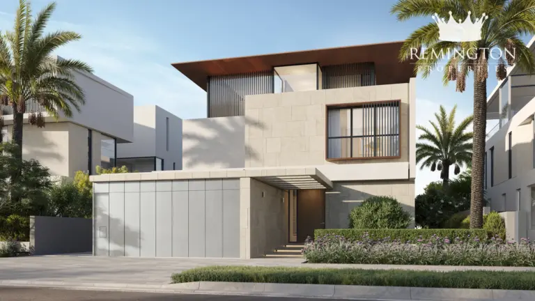 Street view exterior at Beach Collection - Ocean Whisper Villa Q, Palm Jebel Ali Frond F