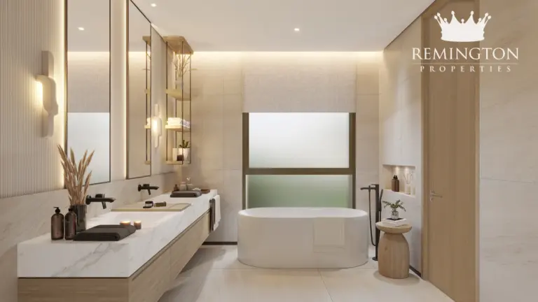 Bathroom interior at Beach Collection - Wave Crest Villa P, Palm Jebel Ali Frond F