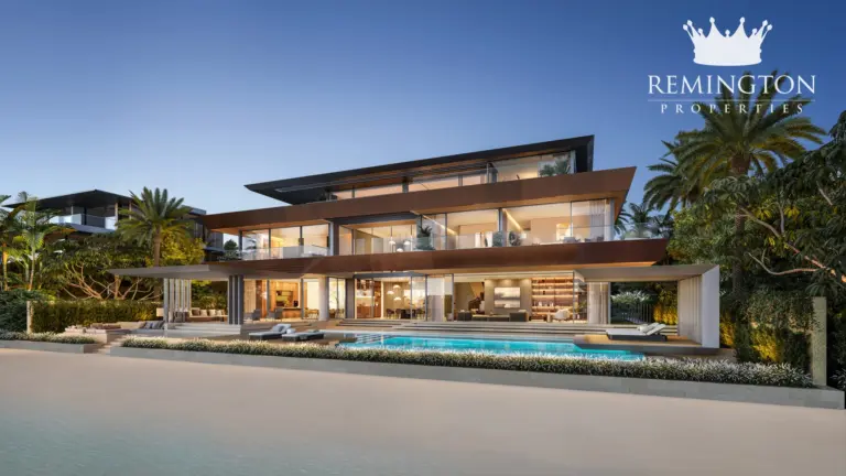 Sea view exterior at Coral Collection - Amber Reef Villa R, Palm Jebel Ali Frond F
