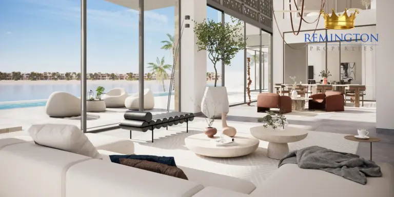 Living and dining interior at Coral Collection - Coral Dune Villa I, Palm Jebel Ali Frond F