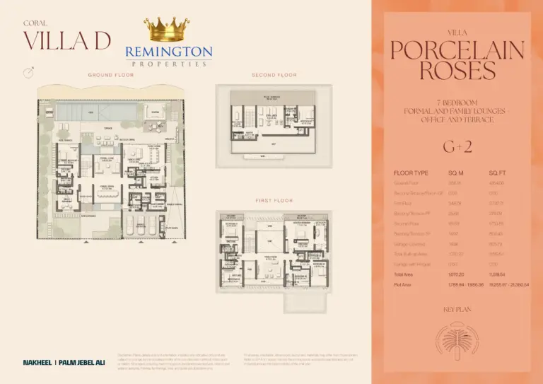 Coral Collection Porcelain Roses Villa D floor plan
