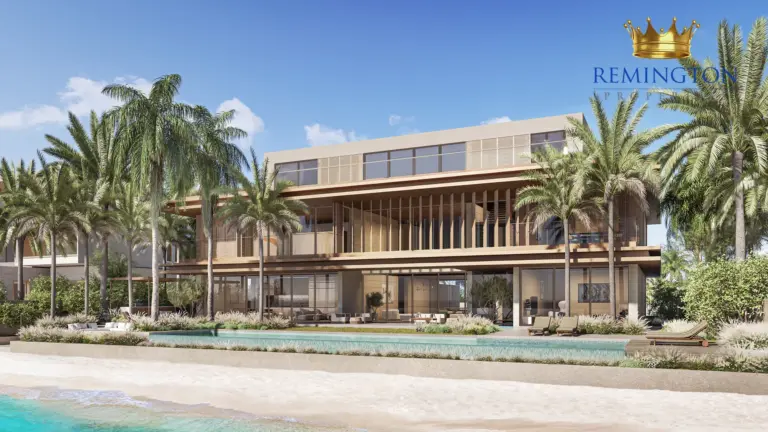 Sea view exterior at Coral Collection - Porcelain Roses Villa D, Palm Jebel Ali Frond F