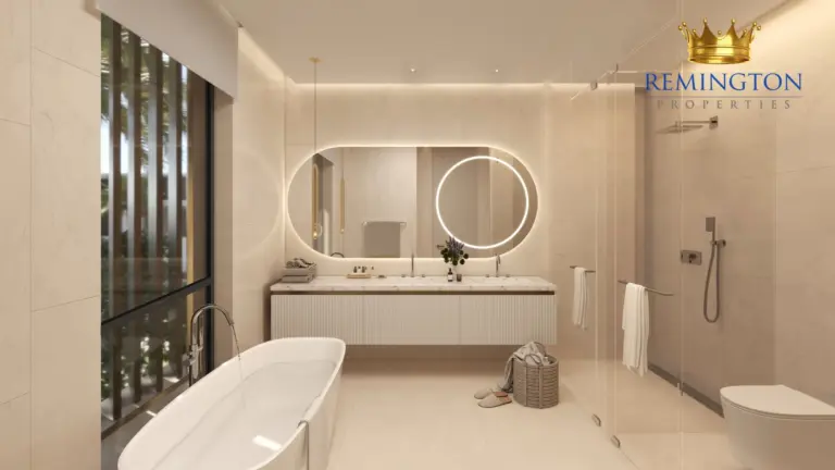 Bathroom interior at Coral Collection - Red Aurora Villa C, Palm Jebel Ali Frond F