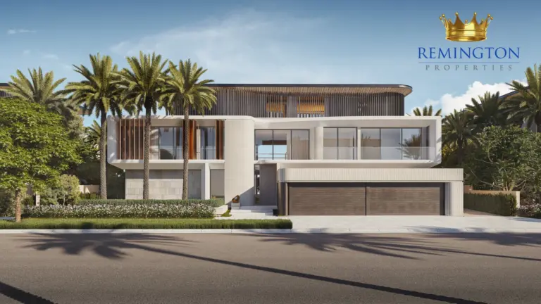 Street view exterior at Coral Collection - Red Aurora Villa C, Palm Jebel Ali Frond F