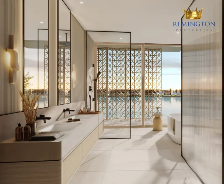 Bathroom interior at Coral Collection - Redwood Villa G, Palm Jebel Ali Frond F