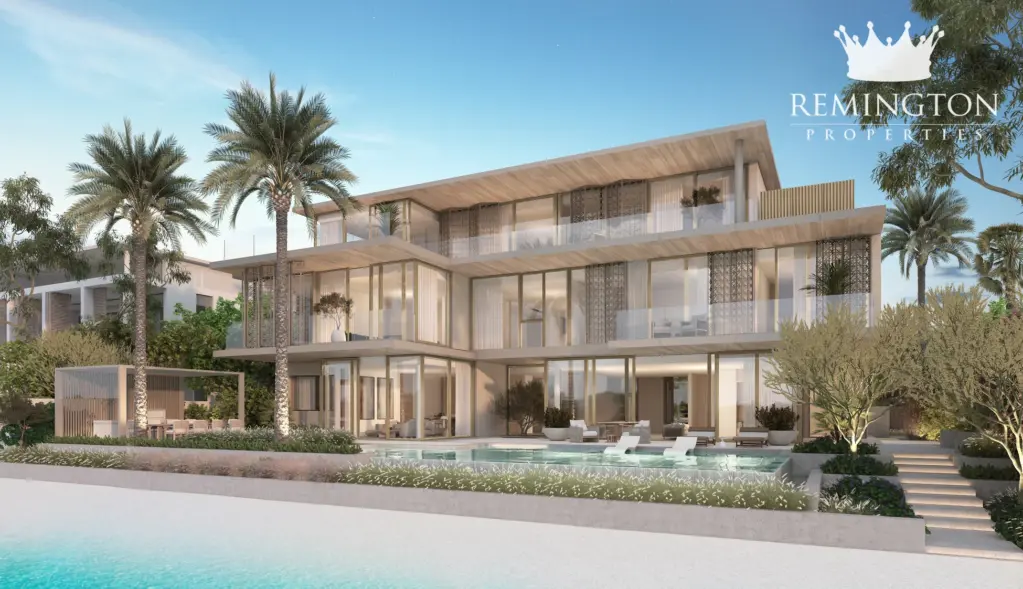 Sea view exterior at Coral Collection - Redwood Villa G, Palm Jebel Ali Frond F